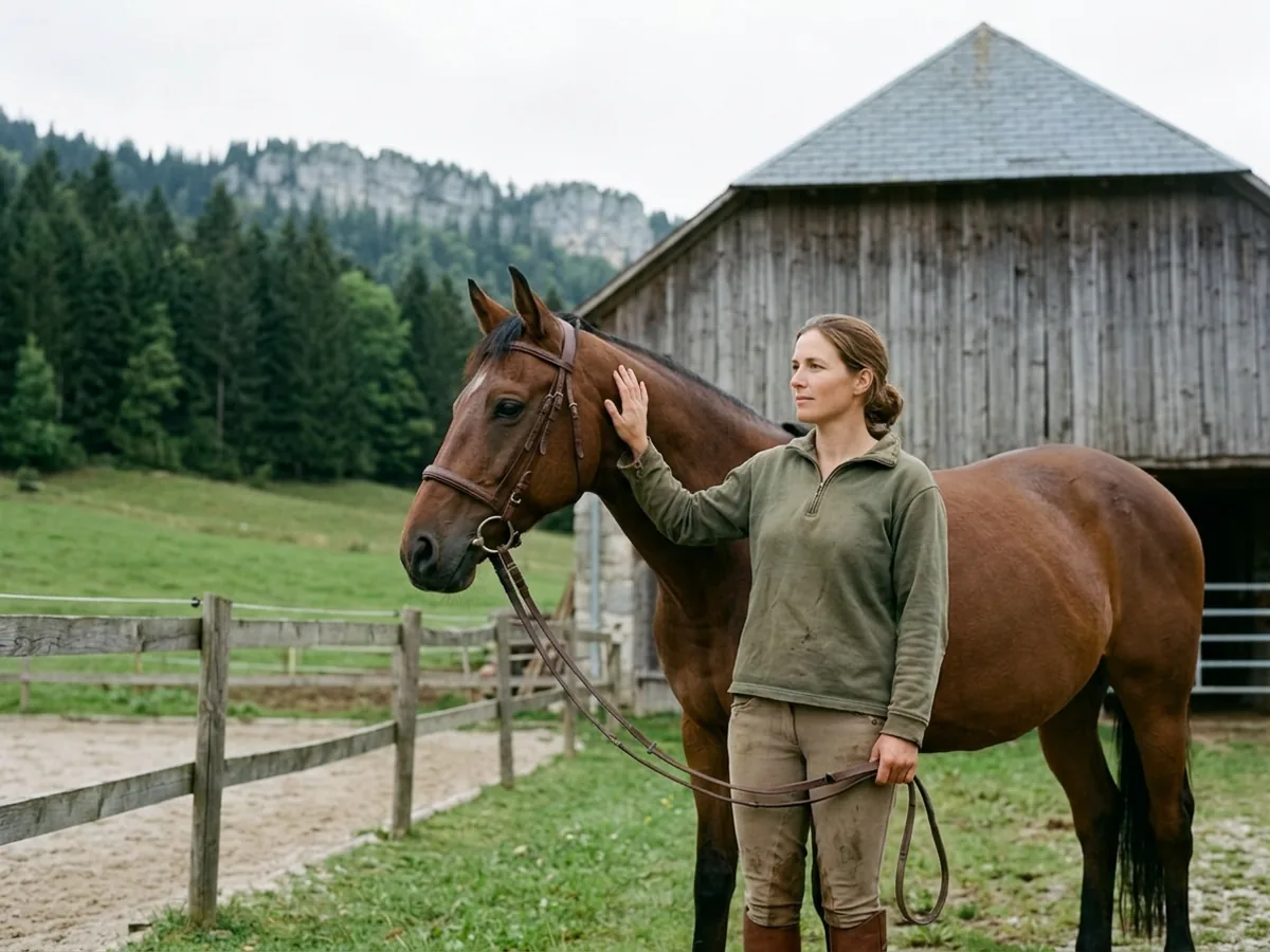Cours d'équitation à Villard, Haute-Savoie