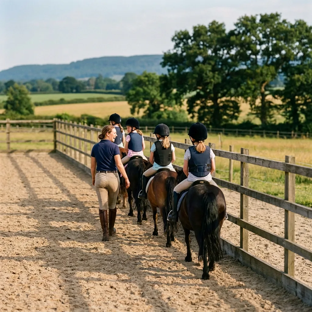 Cours de poney à Villard, Haute-Savoie